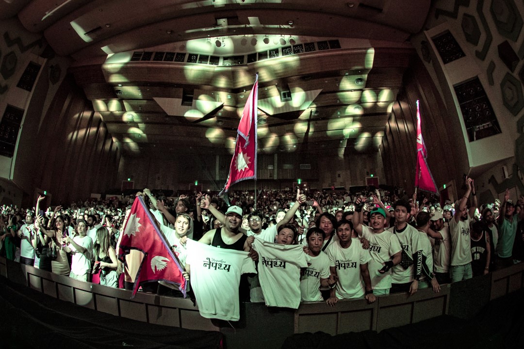 06 Fukuoka Audience cheering Nepathya at the Civic Hall. Photo - Dipit Raz - Nepalaya1691985148.jpg