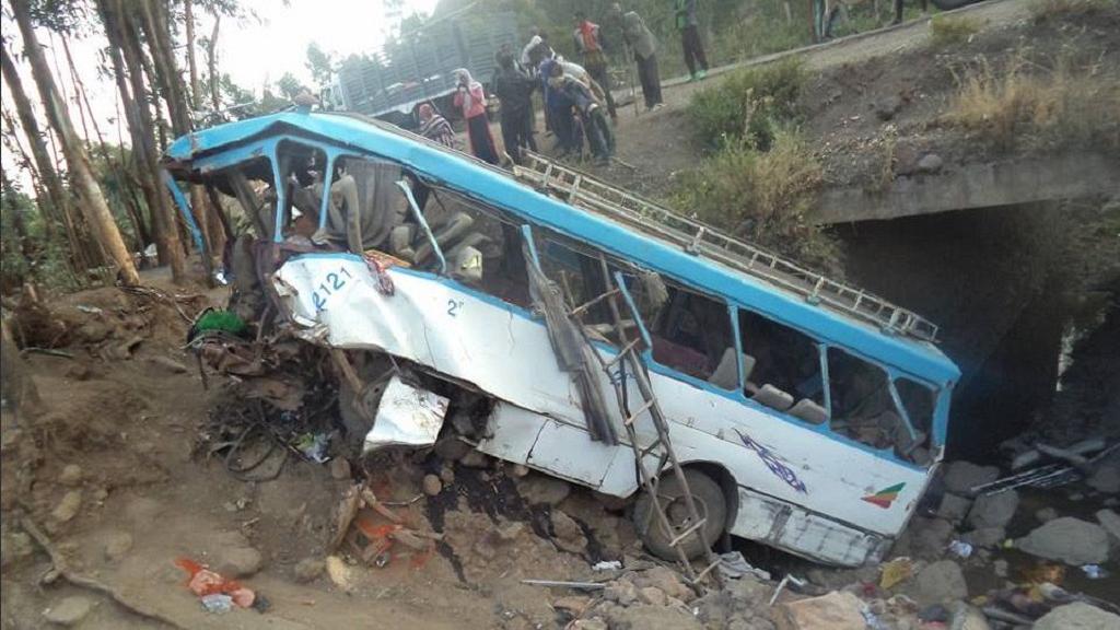 इथियोपियामा बस दुर्घटना, ३८ जनाको मृत्यु