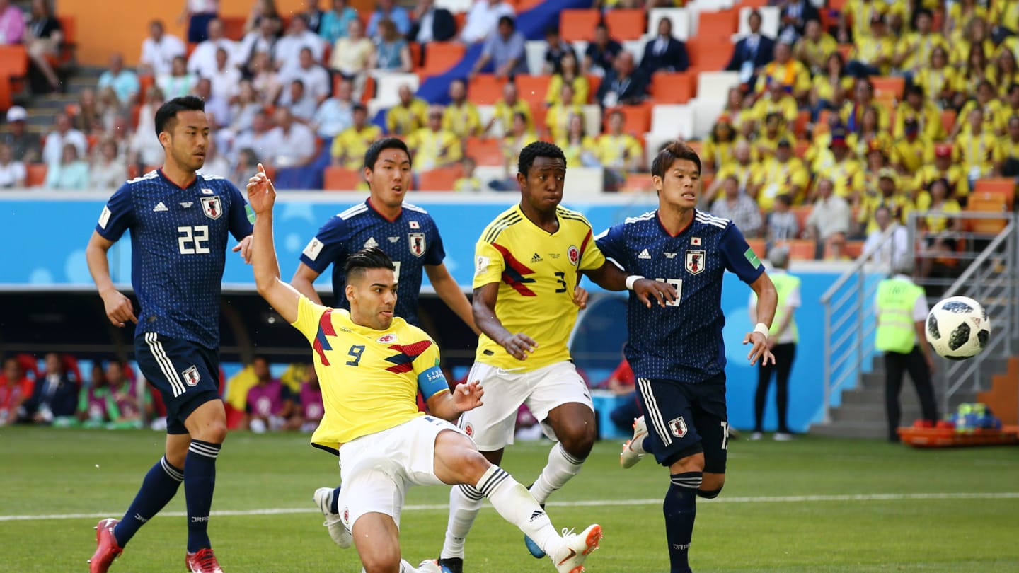 कोलम्बिया र जापान पहिलो हाफसम्म १–१ गोलको बराबरीमा