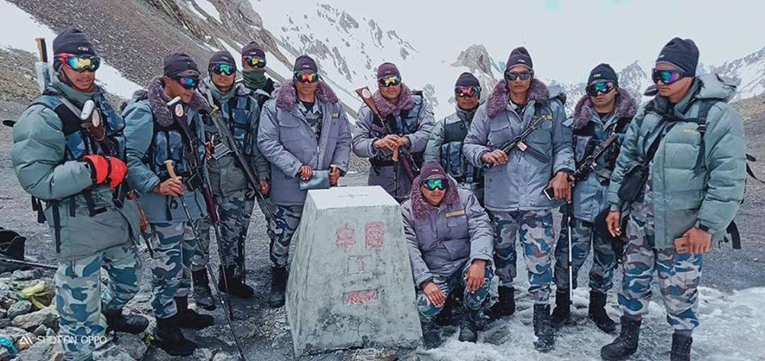 पहिलोपटक नेपाल–चीन सीमाको १ नम्बर पिलरमा सशस्त्रको गस्ती