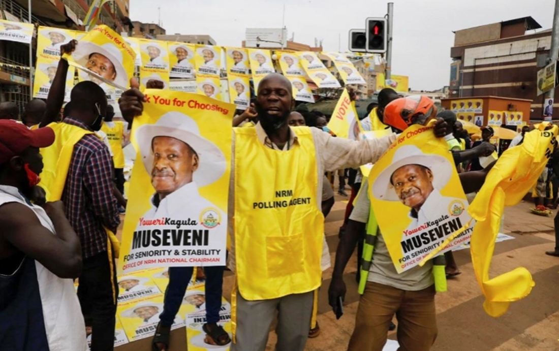 युगान्डाको राष्ट्रपतिमा मुसेभेनी पुनः निर्वाचित