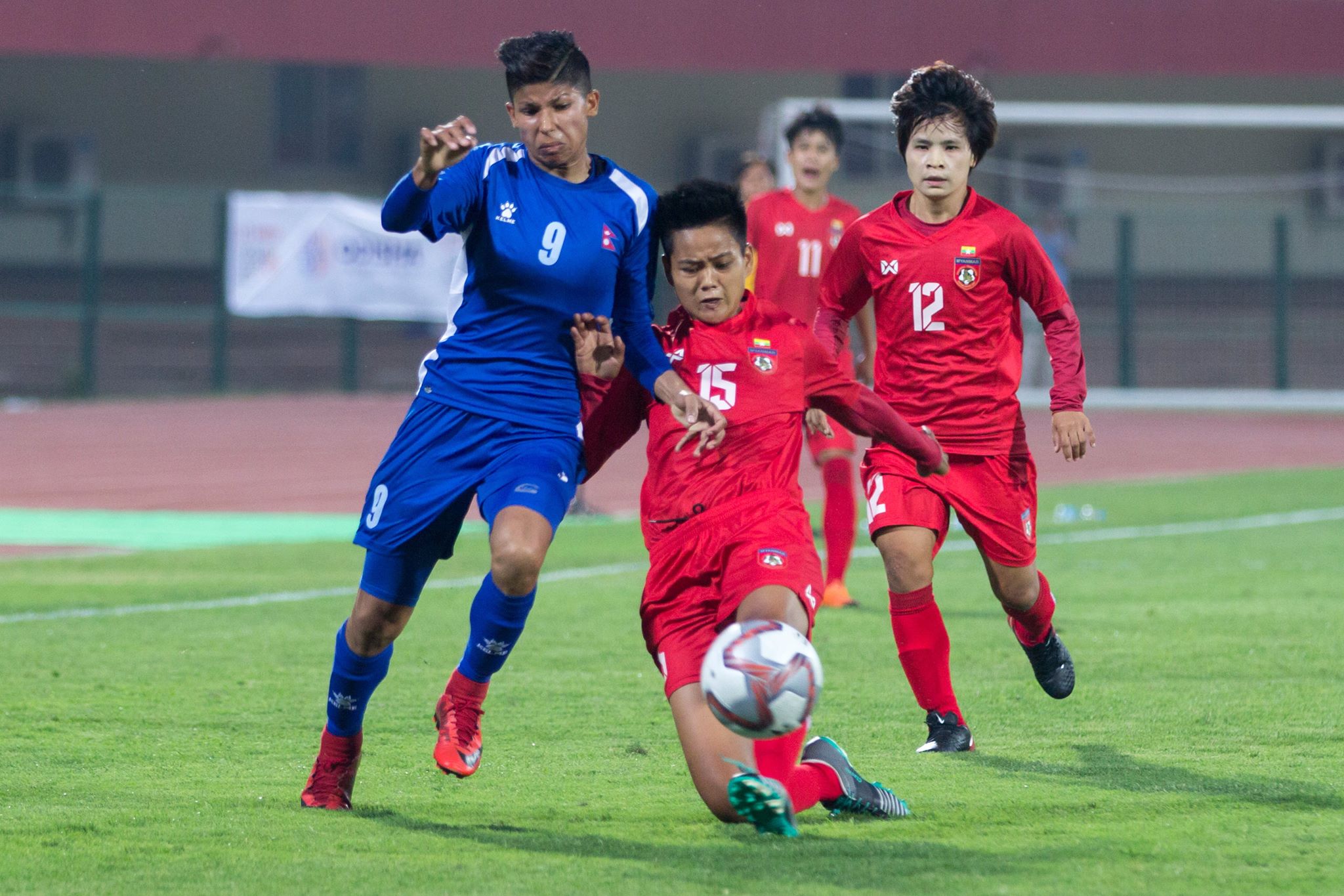 नेपाल म्यानमारसँग ३ –० ले पराजित