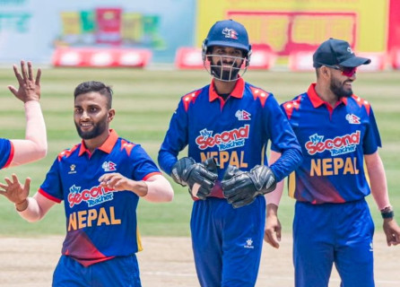 वेस्ट इन्डिज ‘ए’ विरुद्ध नेपाललाई तेस्रो सफलता, कुशलले लिए पहिलो विकेट 