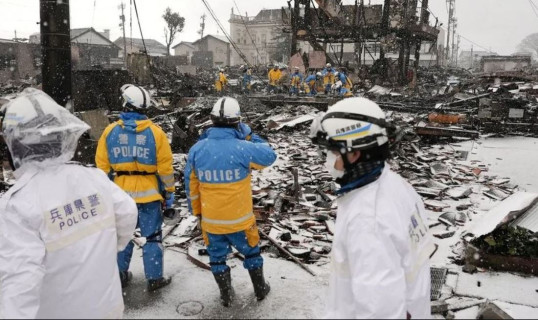 जापान भूकम्पमा परी मृत्यु हुनेको संख्या २१३ पुग्यो, अझै ५२ जना बेपत्ता