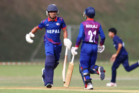 थाइल्यान्डविरुद्ध २२५ रनको फराकिलो जितसहित नेपाल सेमिफाइनलमा
