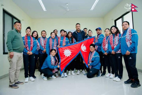 चारदेशीय शृंखलाका लागि आज हङकङ जाँदै नेपाली राष्ट्रिय महिला क्रिकेट टिम