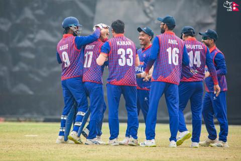 त्रिदेशीय शृंखला : नामिबियासँग खेल्दै नेपाल