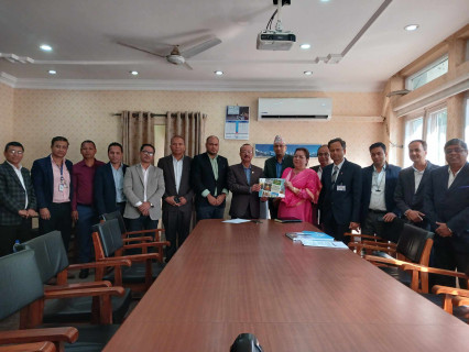 मन्त्री रिजालसँग नेपाल–भारत उद्योग वाणिज्य संघका पदाधिकारीको भेटवार्ता
