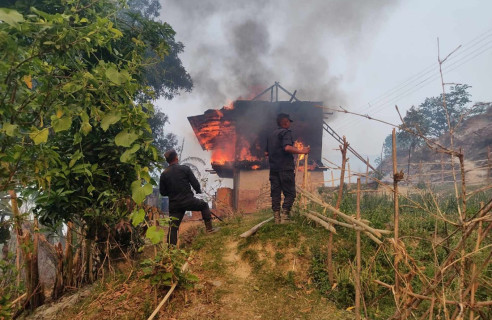सोलुखुम्बुमा डढेलोले १० घर नष्ट, दर्जनौँ पशुचौपाया हताहत