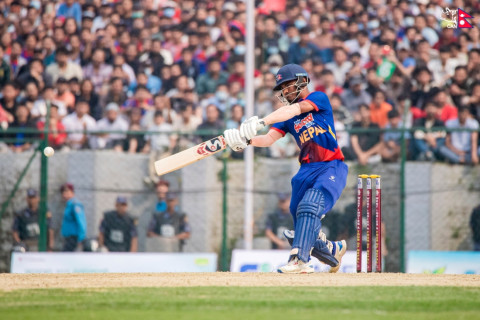 वेस्ट इन्डिज ‘ए’विरुद्ध रोहितको शतकप्रेरित नेपाल चार विकेटले विजयी 