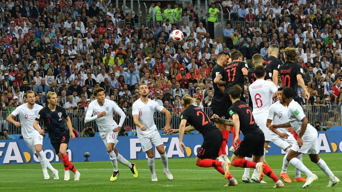 क्रोएसियाविरुद्ध इंग्ल्यान्ड पहिलो हाफसम्म १–० गोलले अघि