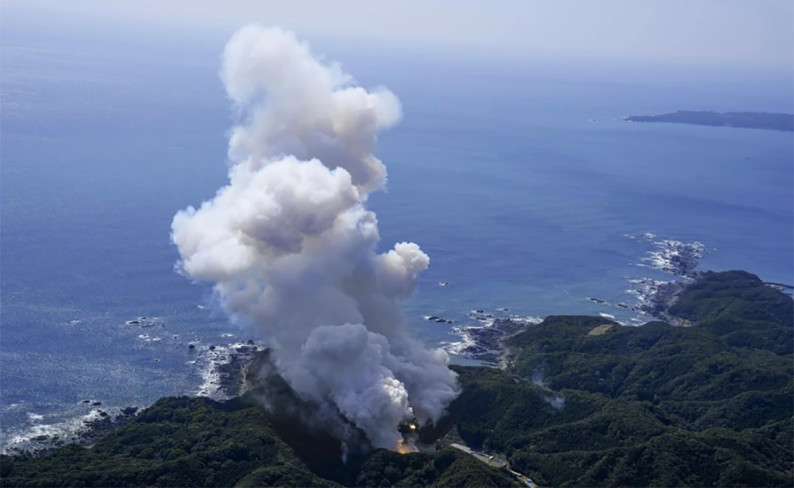 जापानी अन्तरिक्ष रकेट प्रक्षेपणको केही सेकेन्डमै विस्फोट