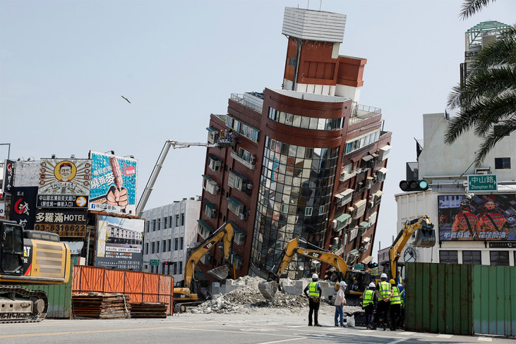 ताइवान भूकम्पमा नौजनाको मृत्यु, एक हजारभन्दा धेरै मानिस घाइते