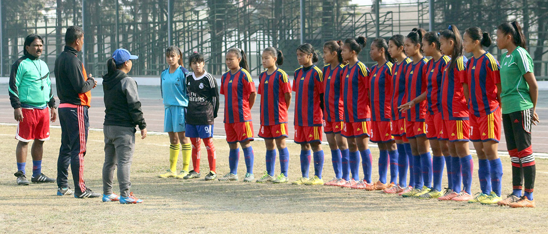 नेपाली यू – १५ महिला टोली आज बंगलादेश जाँदै 