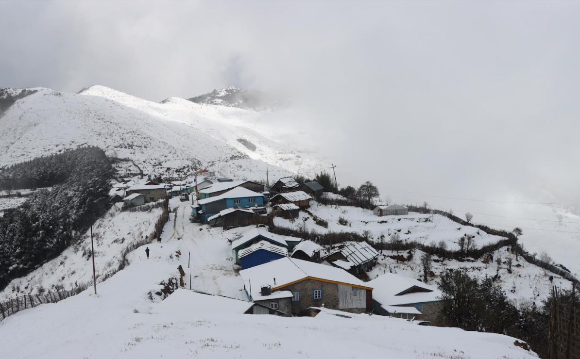 उच्च पहाडी तथा हिमाली भू–भागमा हल्का हिमपातको सम्भावना