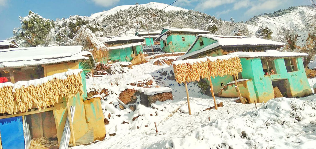 रुकुमपूर्वसँगै रोल्पा र बाग्लुङमा हिमपात, स्थानीयको जनजीवन कष्टकर 