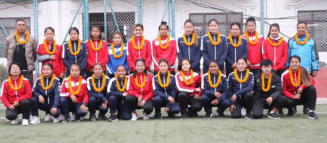 यू-१९ महिला फुटबल टोली बहराइन जाँदै