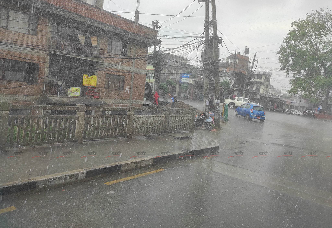 काठमाडौंसहित केही स्थानमा वर्षा